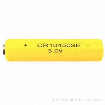 Li-MnO2 Cylindrical Battery, CR1/2AA Size Energy Type 3.0V 850mAh Used in Gas Meter and Alarm